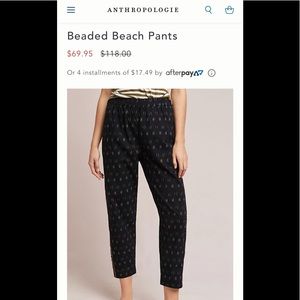 Beaded Beach Pants size XS